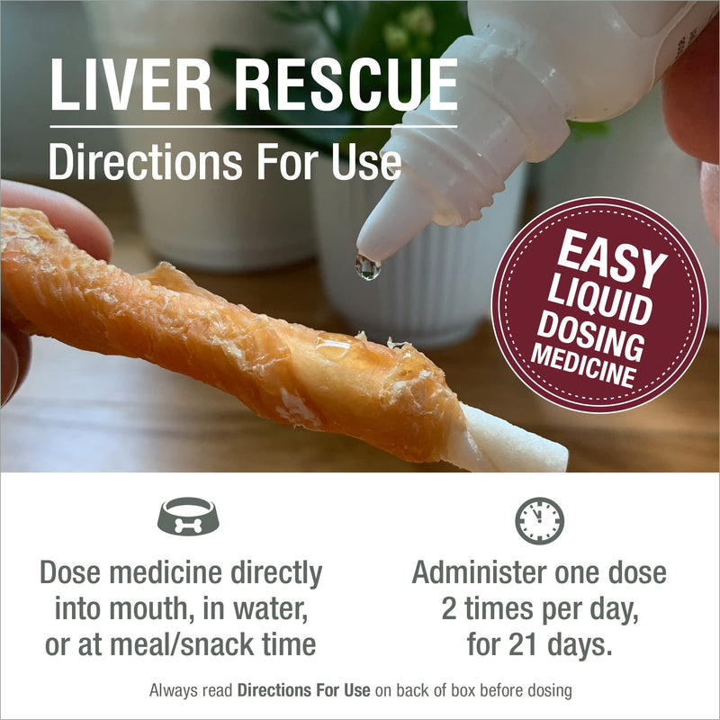 HomeoPet Liver Rescue, Natural Liver Support for Pets, 15 Milliliters - PawsPlanet Australia