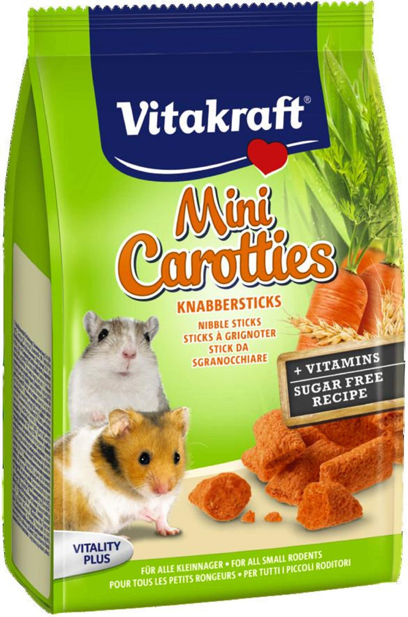 Vitakraft Mini Carotties carrot snacks for all rodents, 50 g - PawsPlanet Australia