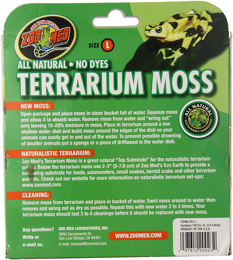 [Australia] - Zoo Med Terrarium Moss 2 Pack / 15-20 gal 
