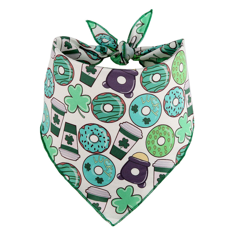 [Australia] - BoomBone St Patricks Day Dog Bandana 3 Pack - Triangle Bibs Pet Scarf for Small to Large Dogs and Cat L 