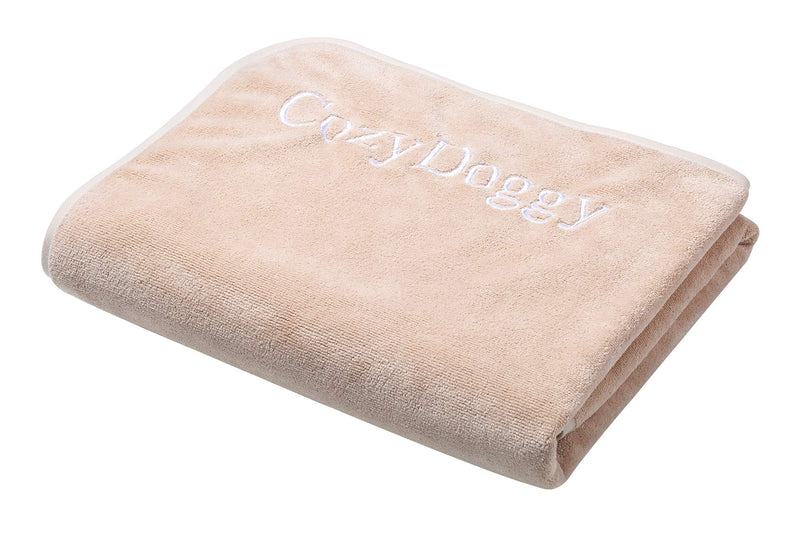 [Australia] - Uvoguepaw Bath Towel for Dog Pets Gifts Accessories and Supplies for Cleaning Puppy Microfiber Size 2847 for Small, Medium and Large Pets Ivory White 