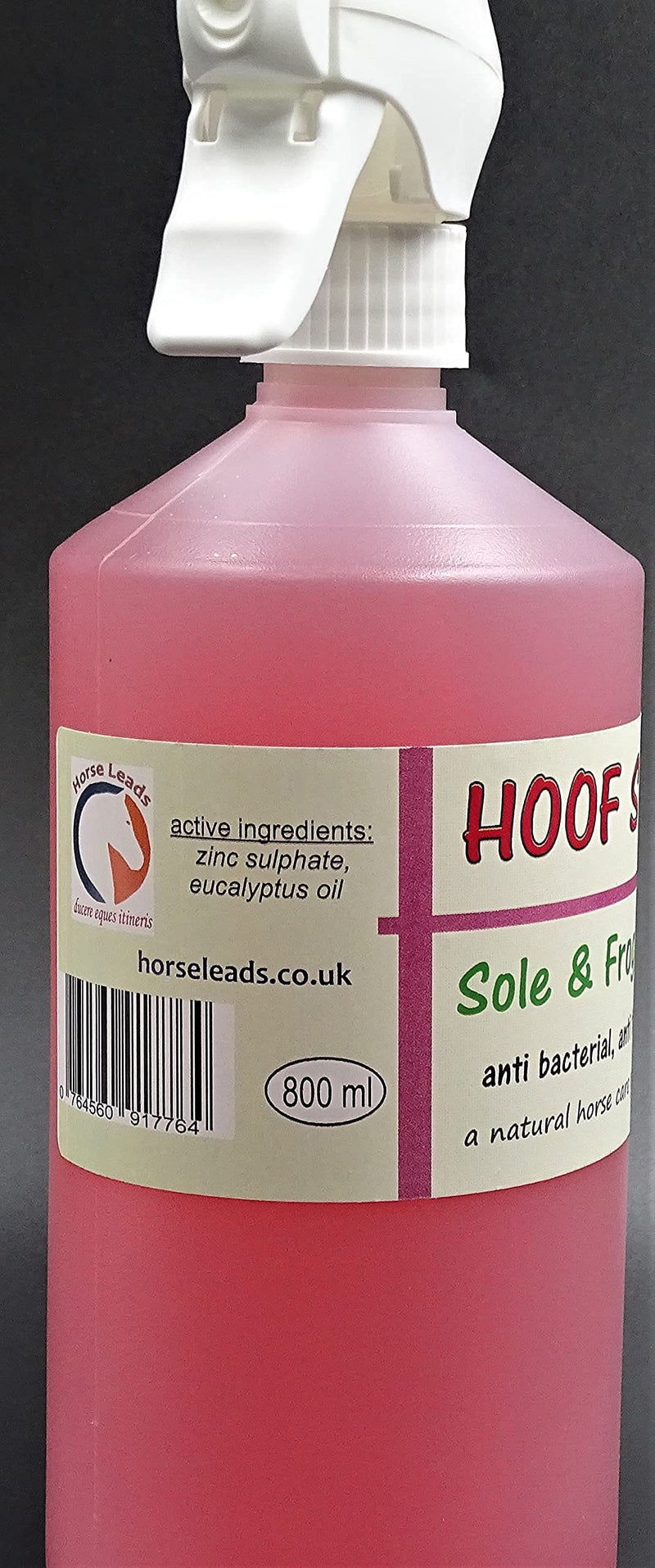 Hoof Spray Sole and Frog Disinfectant Antiseptic Cleanser by Horse Leads 800ml for thrush for horses - PawsPlanet Australia