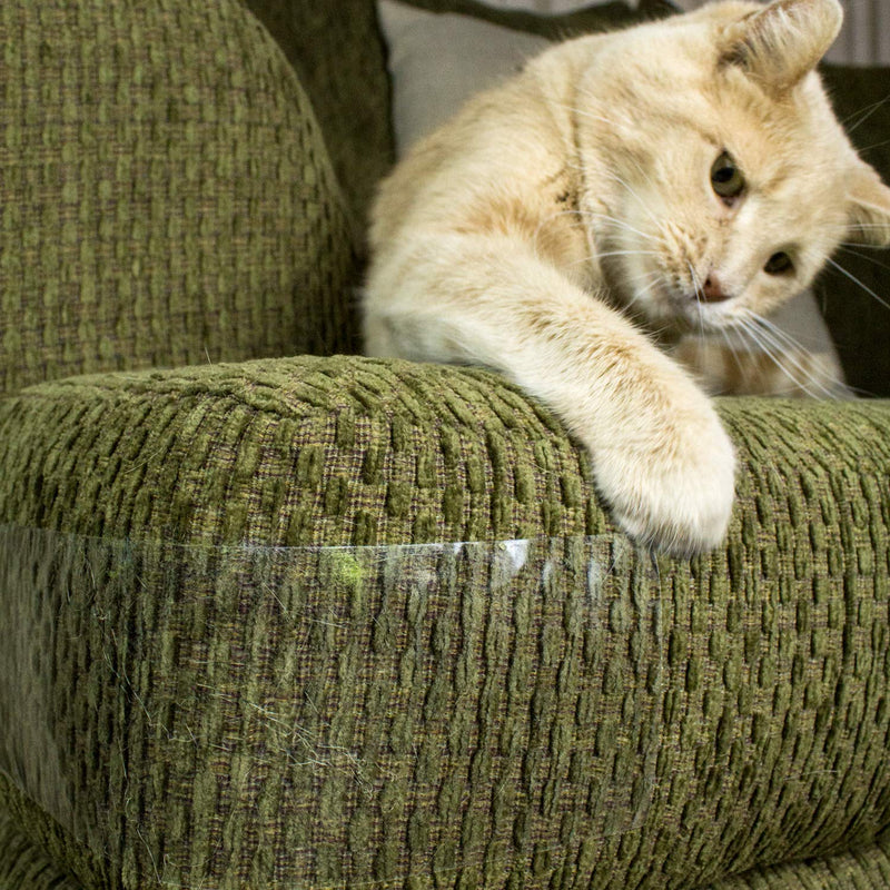 [Australia] - Cat Training Tape - Prevent Scratching | Clear Double Sided Tape | Furniture Protector & Scratch Deterrent | Sticky Double Sided Pet Repellant | Safe for Wood Furniture, Leather Sofas & Couches 