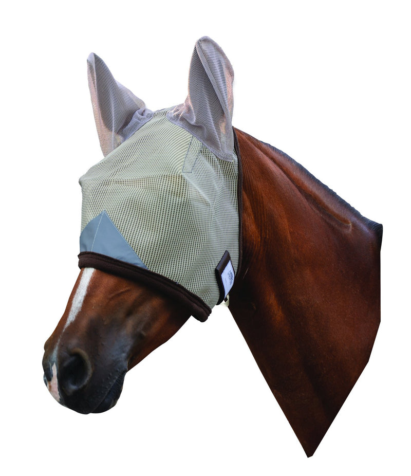 Pro-Force Equine Fly Mask | Horse Fly Mask with UV Protection | Adjustable Fit for Comfort | With Ears - PawsPlanet Australia