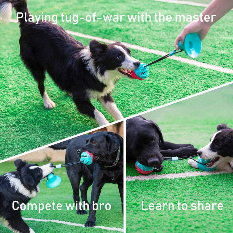 [Australia] - ALLRIER Dog Chew Toys for Aggressive Chewers, Puppy Dog Training Treats Teething Rope Toys for Boredom, Dog Puzzle Treat Food Dispensing Ball Toys for Small Large Dogs 