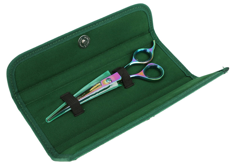 [Australia] - Sharf Gold Touch Pet Grooming Shears, 7.5 Inch Rainbow Curved Shears, 440c Stainless Steel Japanese Shears, Pet Grooming Curved Scissors & Dog Shears … 