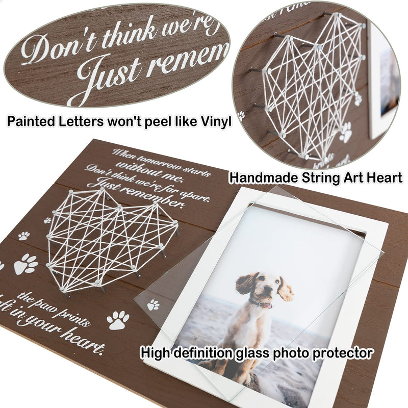 Pet Memorial Gifts, Pet Loss Memorial Frame Leave Paw Prints on Our Hearts, Paw Prints Sympathy Frame Gift for Loss of Dog and Cat (#02 Paw Prints Photo Frame) #02 Paw Prints Photo Frame - PawsPlanet Australia