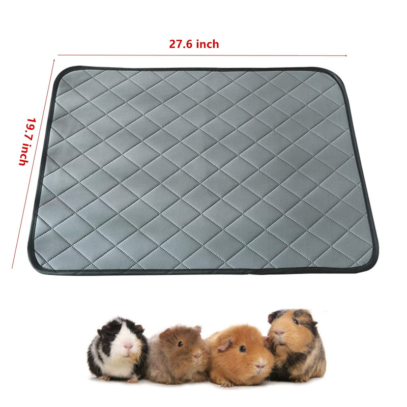 [Australia] - KHLZ US Guinea Pig Fleece Cage Liners - Small Animals Washable Dog Pee Pads, Fast Absorbent, Waterproof Reusable Pet Pee Pad for Training Pee Pad（23.6 x 17.7inch, 2pcs 