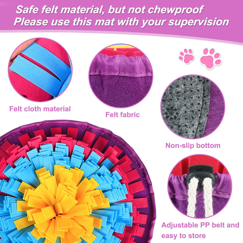 Vivifying Snuffle Mat for Dogs, Interactive Dog Enrichment Toys for Boredom and Mental Stimulation, Adjustable Dog Sniff Mat for Slow Eating and Keep Busy - PawsPlanet Australia