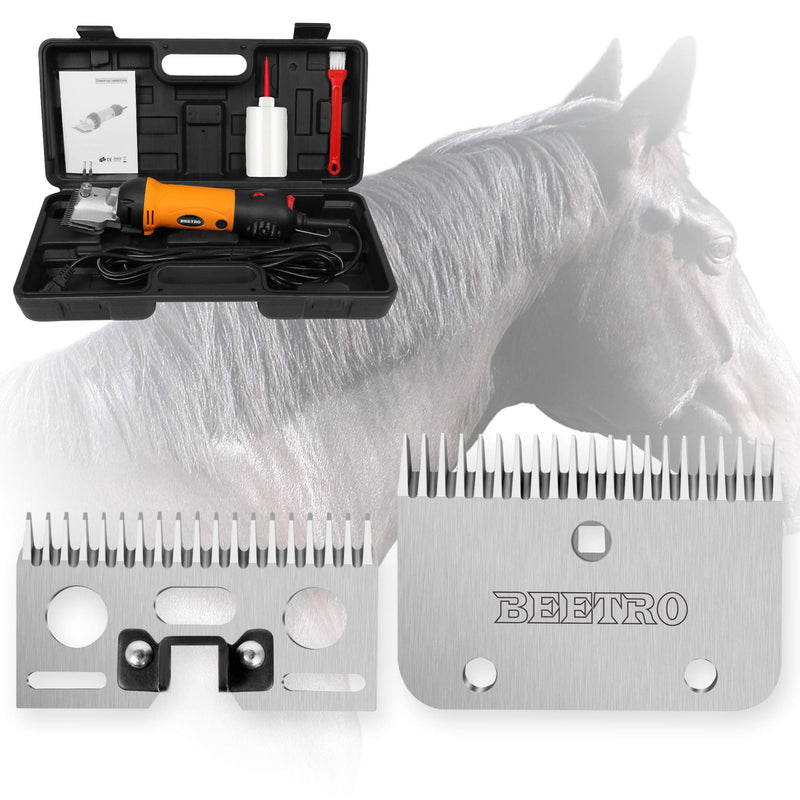 BEETRO 19 and 21 Teeth Horse Shears Replacement Blades, Professional Stainless Steel Clipper Blades for Horse Equine Goat Pony Cattle - PawsPlanet Australia