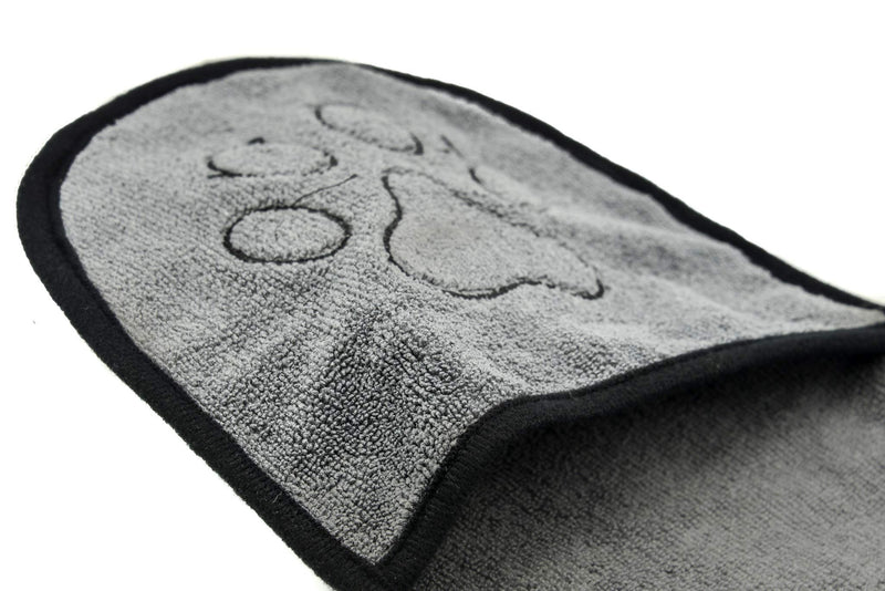 PROtastic Dog bath towel Grey - Microfiber, machine washable quick drying pet towel - PawsPlanet Australia