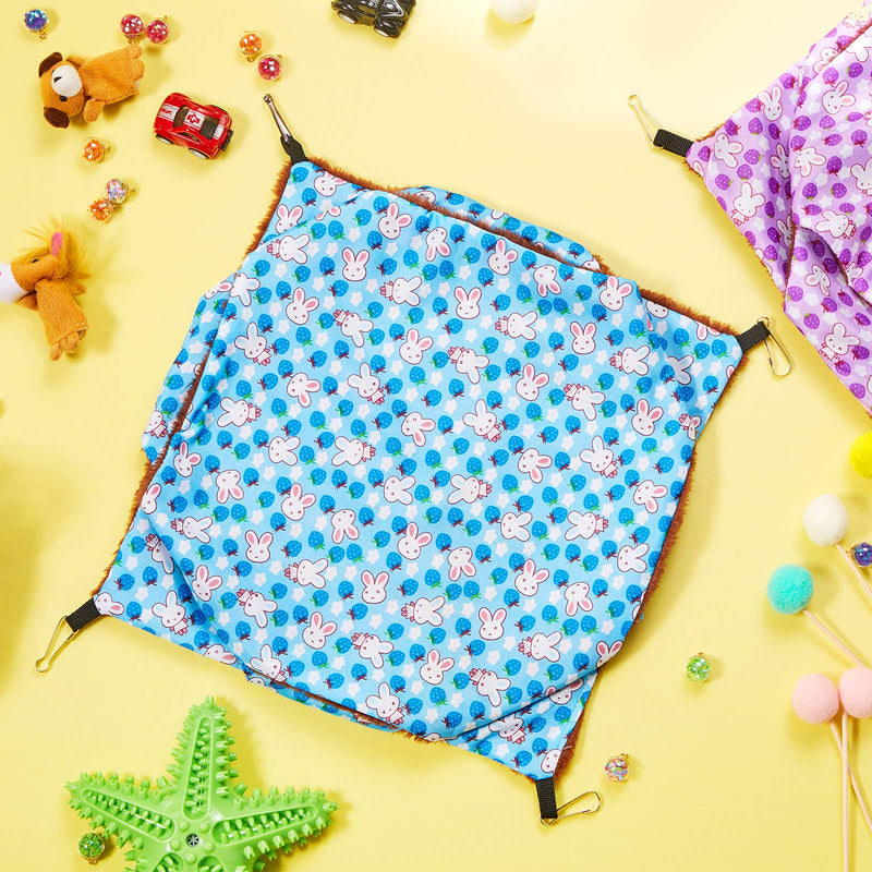 3 Pieces Small Pet Cage Hammock Small Animal Hanging Hammock 3 Tier Pet Hanging Bed Small Animal Cage Accessories Bedding for Hamster Parrot Sugar Glider Ferrets Rat Chinchilla Playing and Sleeping - PawsPlanet Australia