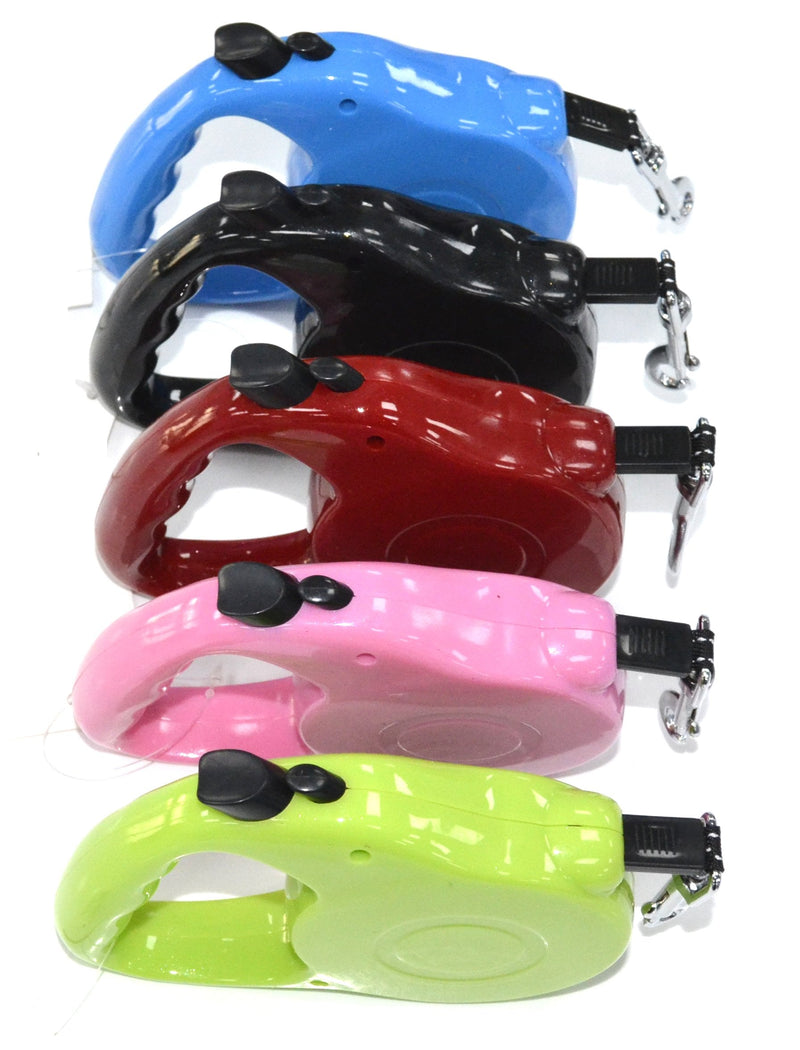 EXTENDED DOG BLEAD Retractable Dog/Puppy/CAT Auto Retract Lead/Leash 5M LONG 20KG (RED) Red - PawsPlanet Australia