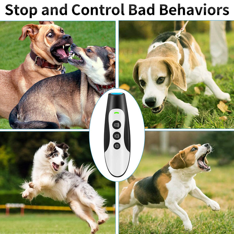 NLUS Dog Barking Deterrent Devices, Rechargeable Ultrasonic Dog Bark Deterrent 3 Frequency No Bark Control Devices 16.5 Ft Range Dog Whistles That Makes Dogs Stop Barking - PawsPlanet Australia