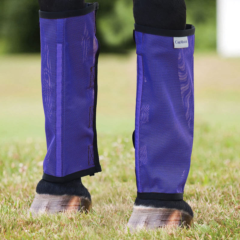 CareMaster Mesh Fly Boots for Horse Set of 4 Large Deep Navy - PawsPlanet Australia