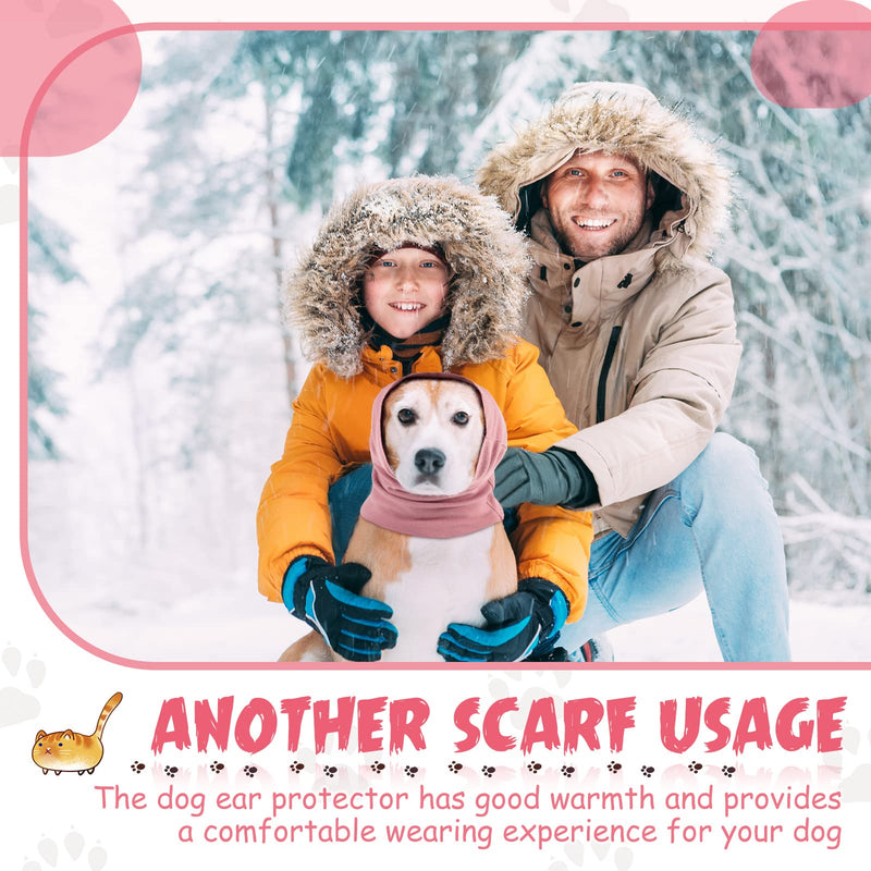 2 Pieces Dog Snood Protectors Pet Dog Neck and Ears Warmer Dogs Ear Muffs Noise Protection Dog Ear Wrap for Calming Anxiety Relief Grooming Dog Earmuff Dog Ear Protectors - PawsPlanet Australia