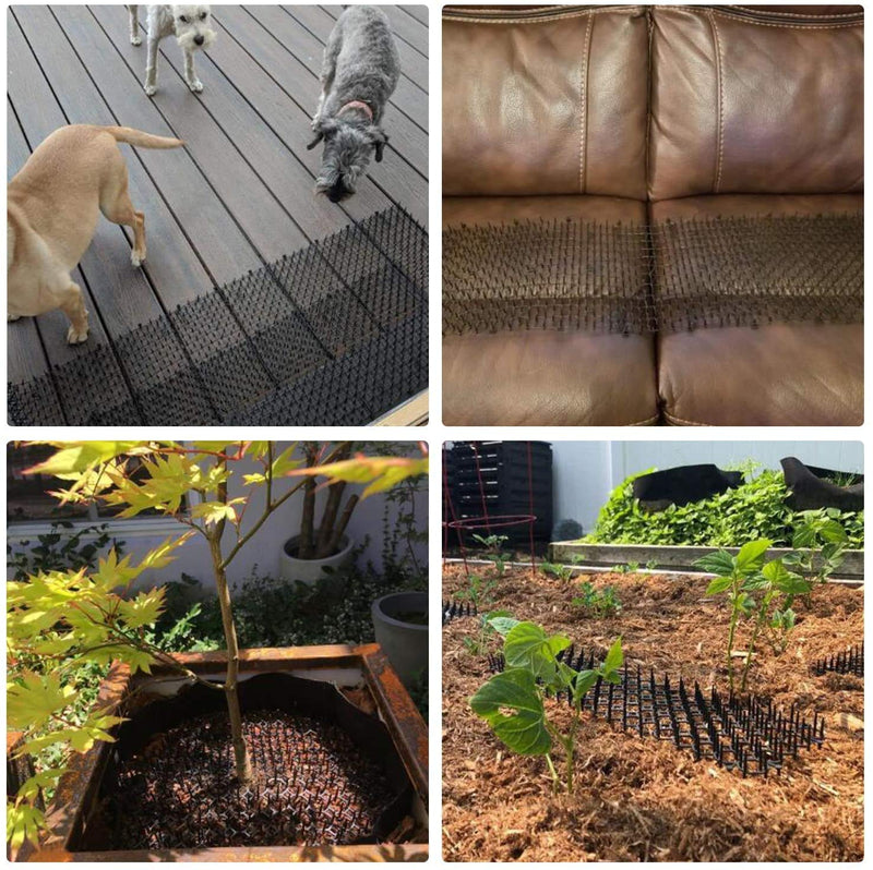 Kyrieval Thorn Grid Animal Barrier Garden Cat Animal Repellent Scat Spike Mat, Anti-Cat Network Digging Stopper Prickle Strip Home Spike Mat 1 PACK - PawsPlanet Australia