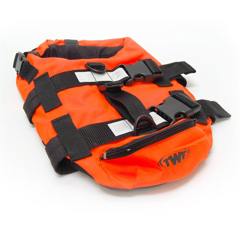 TWF Dog Lifejacket, Orange, Small S - PawsPlanet Australia