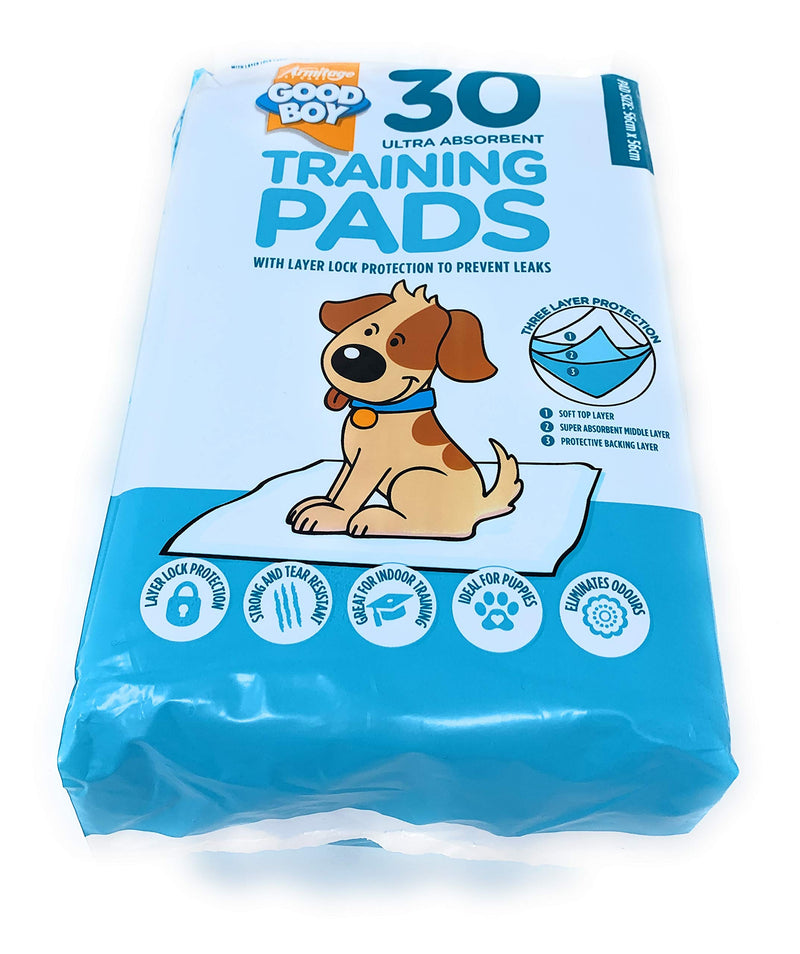 Good Boy Ultra Absorbant Layer Lock Protection Puppy Training Pads - 30 Pack - PawsPlanet Australia