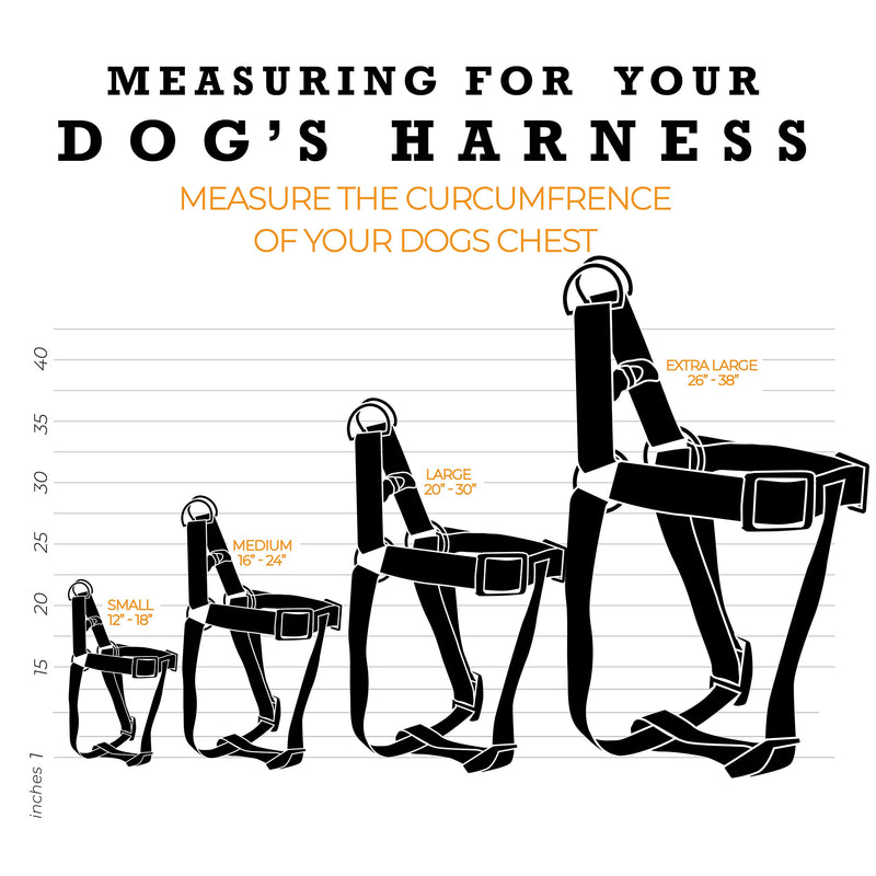 [Australia] - Wolfgang Man & Beast Premium USA Webbing Dog Harness Medium (5/8 Inch x 16-24 Inch) OverLand Print 