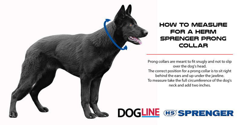 [Australia] - Herm Sprenger Stainless Steel Prong Dog Training Collar with Swivel Ultra-Plus Pet Pinch Collar No-Pull Collar for Dogs Made in Germany 23in (58cm) x 3.2mm 