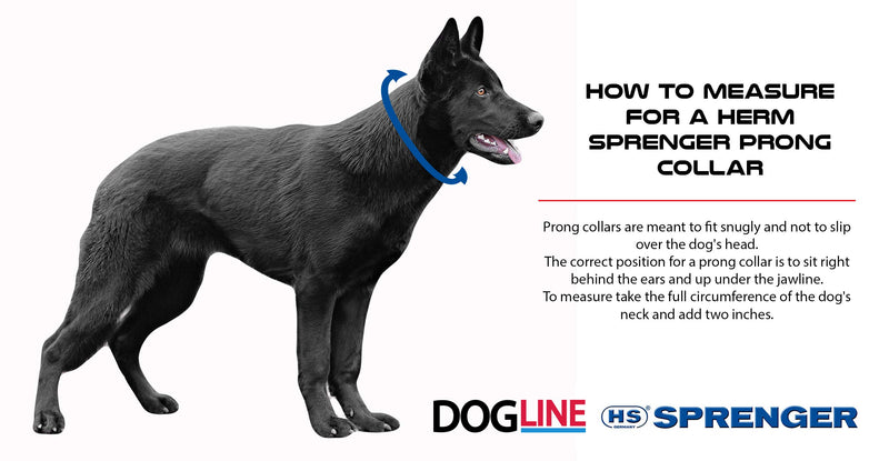 [Australia] - Herm Sprenger Black Stainless Steel Prong Dog Training Collar Ultra-Plus Pet Pinch Collar No-Pull Collar for Dogs Anti Pull Training Collar Made in Germany 23in (58cm) x 3.2mm 