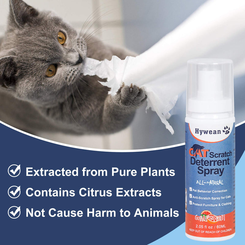 Hywean 2 Bottle Cat Spray for Scratching, 60ml*2 (White) White - PawsPlanet Australia