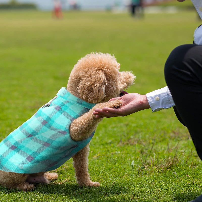 4 Pieces Fabric Dog Sweater with Leash Ring Winter Fleece Vest Dog Pullover Jacket Warm Pet Dog Clothes for Puppy Small Dogs Cat Chihuahua Boy X-Small - PawsPlanet Australia