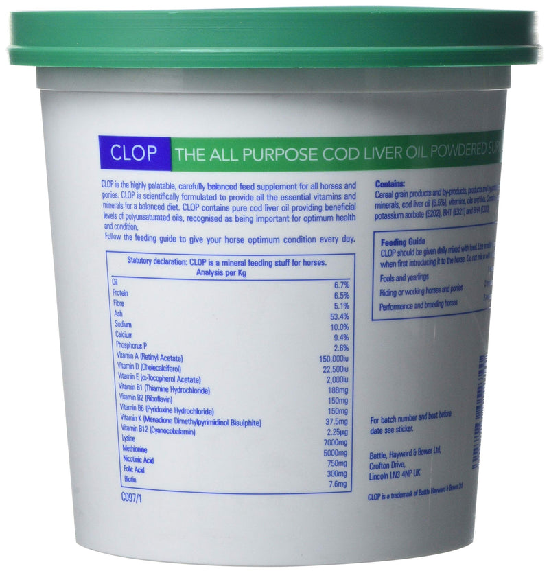 Clop Cod Liver Oil Powder 1 kg White - PawsPlanet Australia