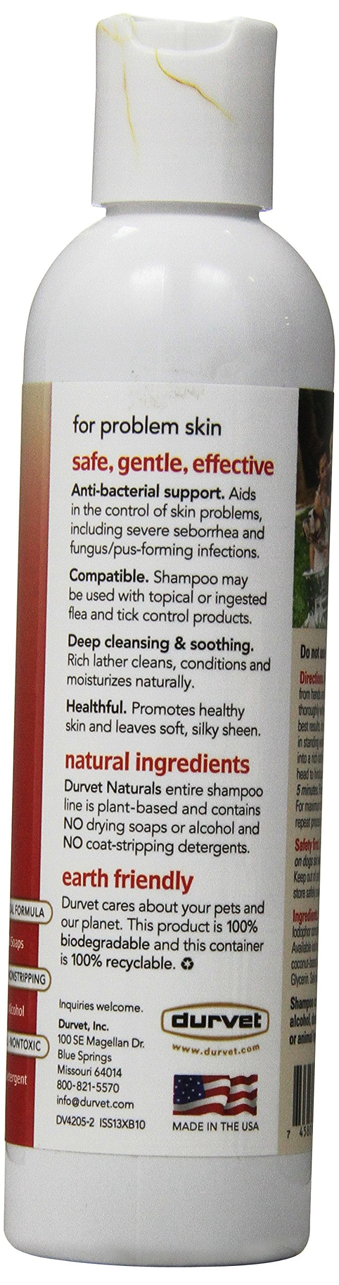 [Australia] - Durvet Naturals Iodine Shampoo, 8-Ounce 