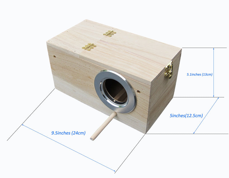 [Australia] - FITOOL Parakeet Nest Box, Budgie Nesting House, Breeding Box for Lovebirds, Parrotlets Mating Box 848102 