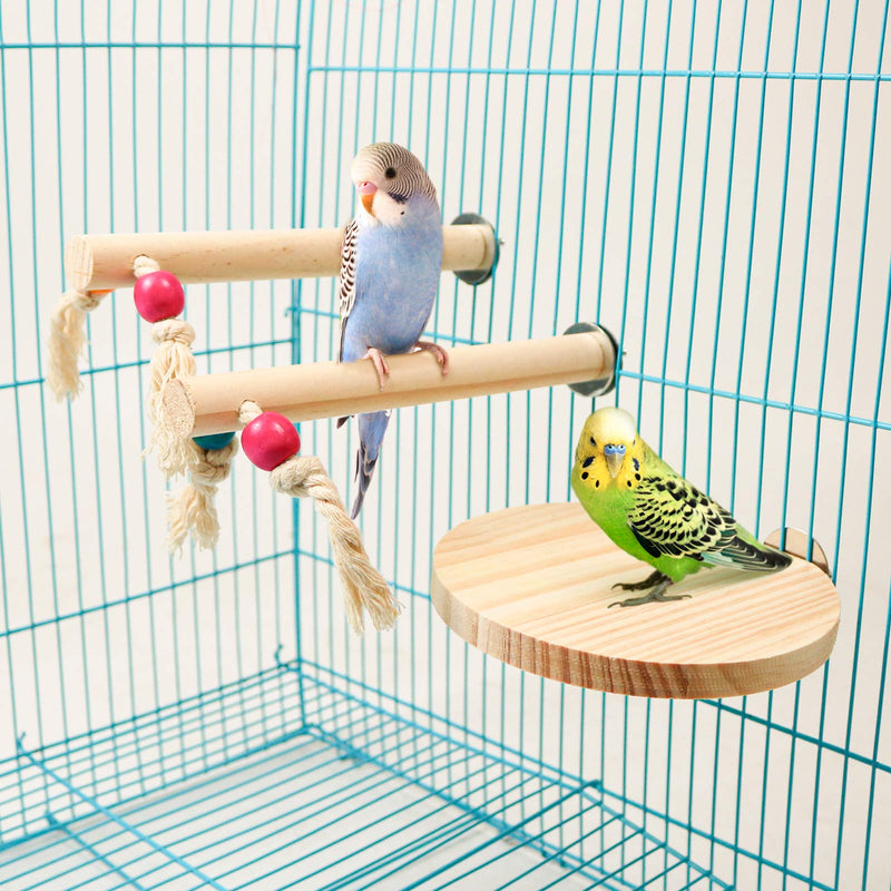 Bird Perch Stands Natural Grapevine Bird Cage Perch for Parrot Cage Accessories Style-2 - PawsPlanet Australia