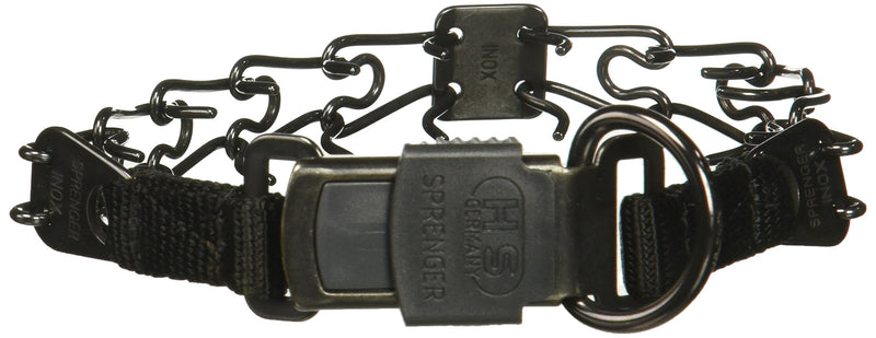 [Australia] - Herm Sprenger Black Stainless Steel 16" Prong Collar, One Size 