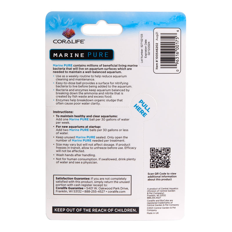 Coralife Marine Pure Water Care Bacteria Supplement 4 Pack - PawsPlanet Australia