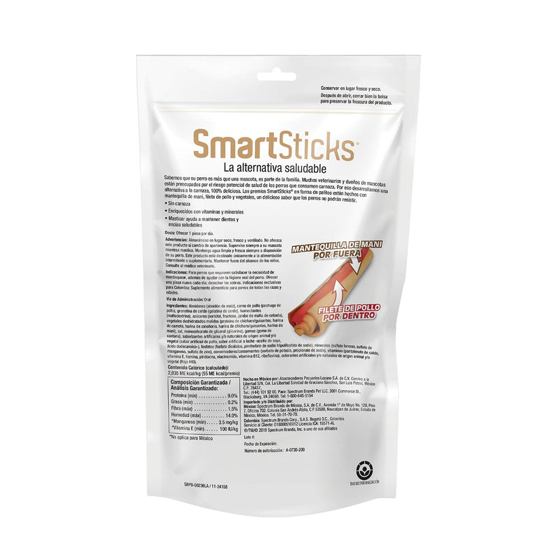 [Australia] - SmartBones SmartSticks Chews for Dogs Peanut Butter 5-Count 