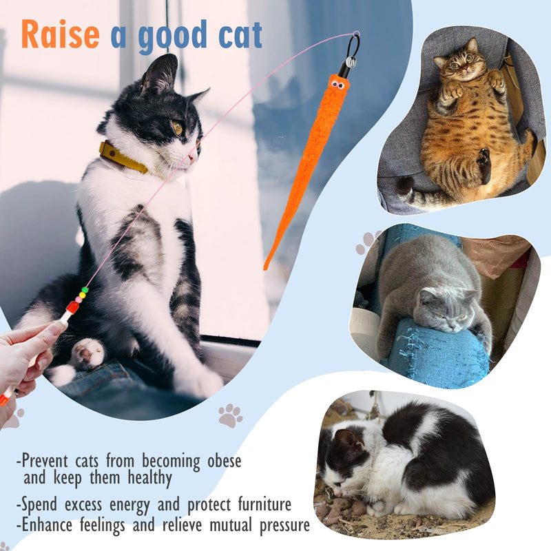 Geepen Cat Toy Set, (16 Pieces) Interactive Cat Toy Interactive Cat Toy, Retractable Cat Toy, Cat Feather Toy Refills, Butterfly Toy - PawsPlanet Australia