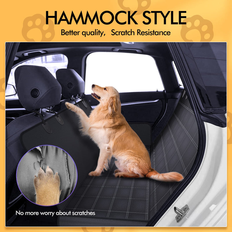 4-in-1 Dog Car Seat Cover, Car Boot Liners for Dogs 100% Waterproof Dog Car Hammock Scratchproof&Nonslip Dog Car Boot Cover, Dog Covers for Car, SUVs, Trucks - PawsPlanet Australia