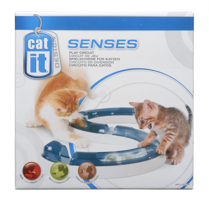 Catit Design Senses play rail, play circuit, including ball, for cats, 1 piece (pack of 1) 1 piece (pack of 1) single - PawsPlanet Australia