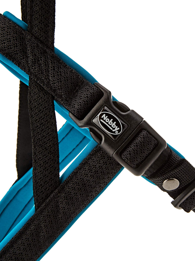 Nobby Preno Mesh Norwegian Harness, 38 - 50 cm+36 cm/20 - 25 mm, Turquoise - PawsPlanet Australia