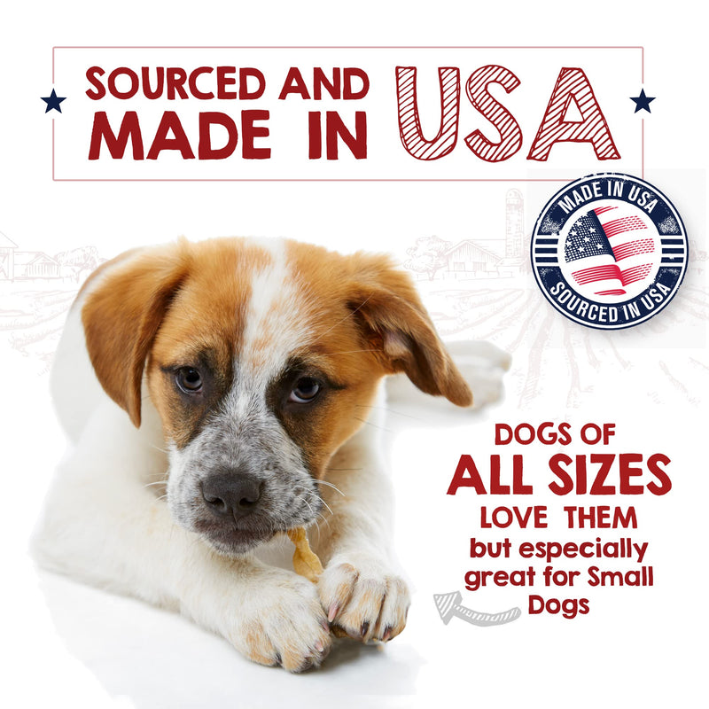 Riley's Turkey Tendons for Dogs Made in The USA & Sourced in The USA - Single Ingredient Dog Treats for Small Dogs, Medium Dogs, & Large Dogs - All Natural Turkey Tendon Chews for Dogs - 4 oz - PawsPlanet Australia