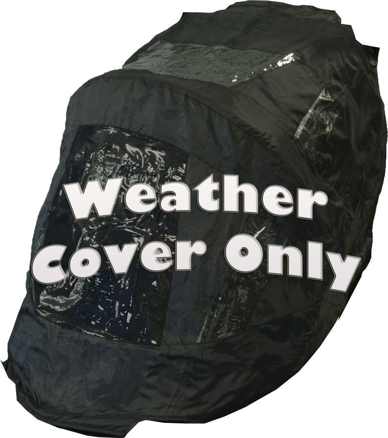 Pet Gear Special Edition Weather Cover for No Zip Pet Stroller Black Large - Weather Cover Only No-Zip Expedition - PawsPlanet Australia