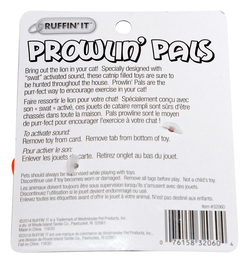 [Australia] - Ruffin It Prowlin' Pals Cat Toy w/Sound & Catnip 1-Pack 