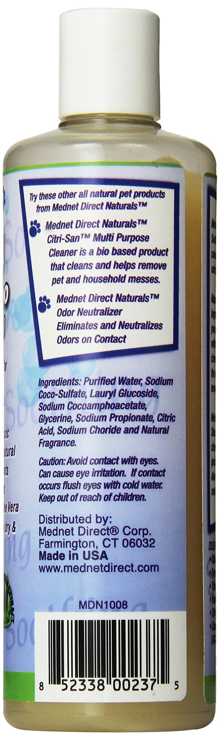 [Australia] - Mednet Direct Naturals MDN1008 Soothing Pet Shampoo with Oatmeal, 12-Ounce 