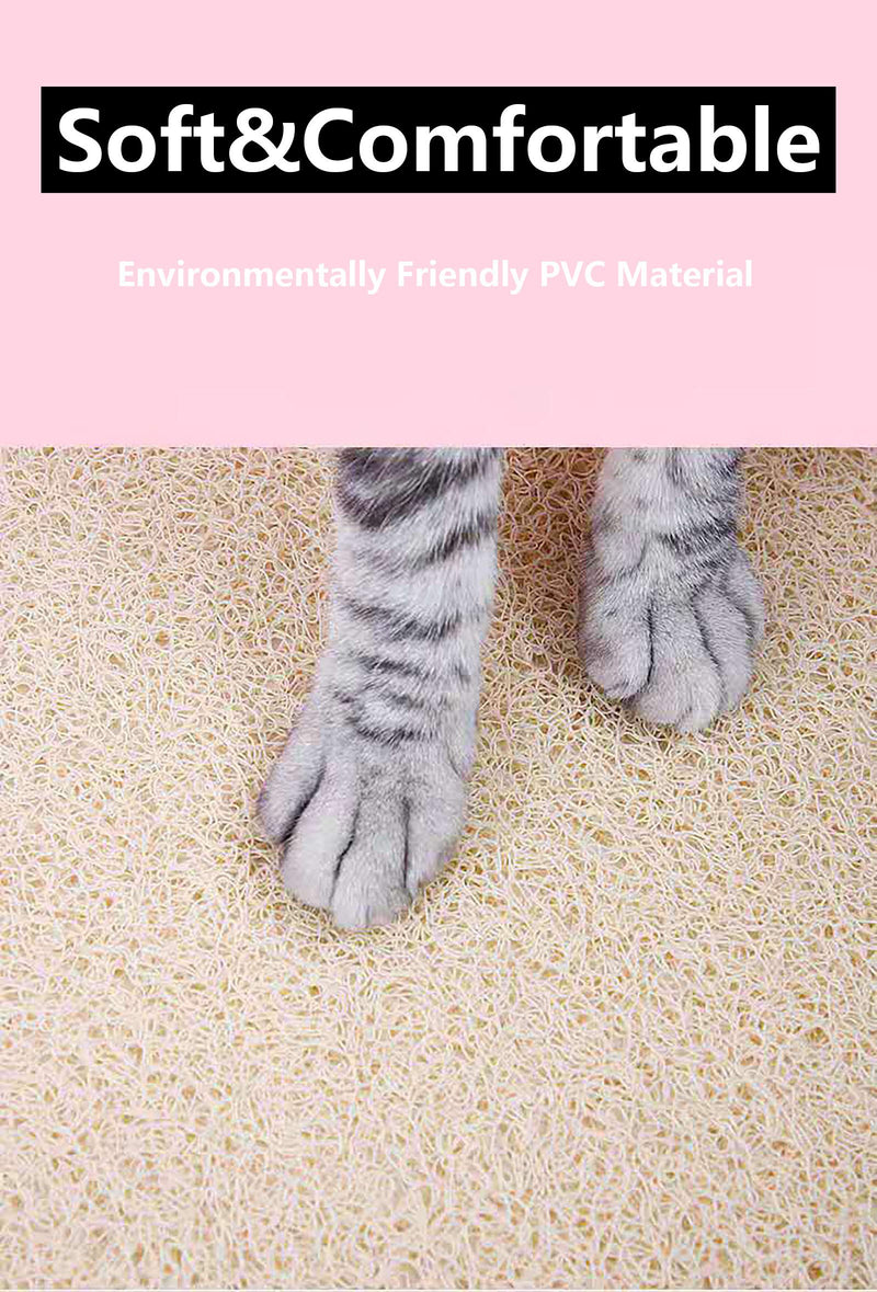 [Australia] - PetEiZi Large Durable Litter Mat No Phthalate BPA Free Traps Litter from Box and Cats Waterproof for Cat and Dogs Every Day is Catyrday 