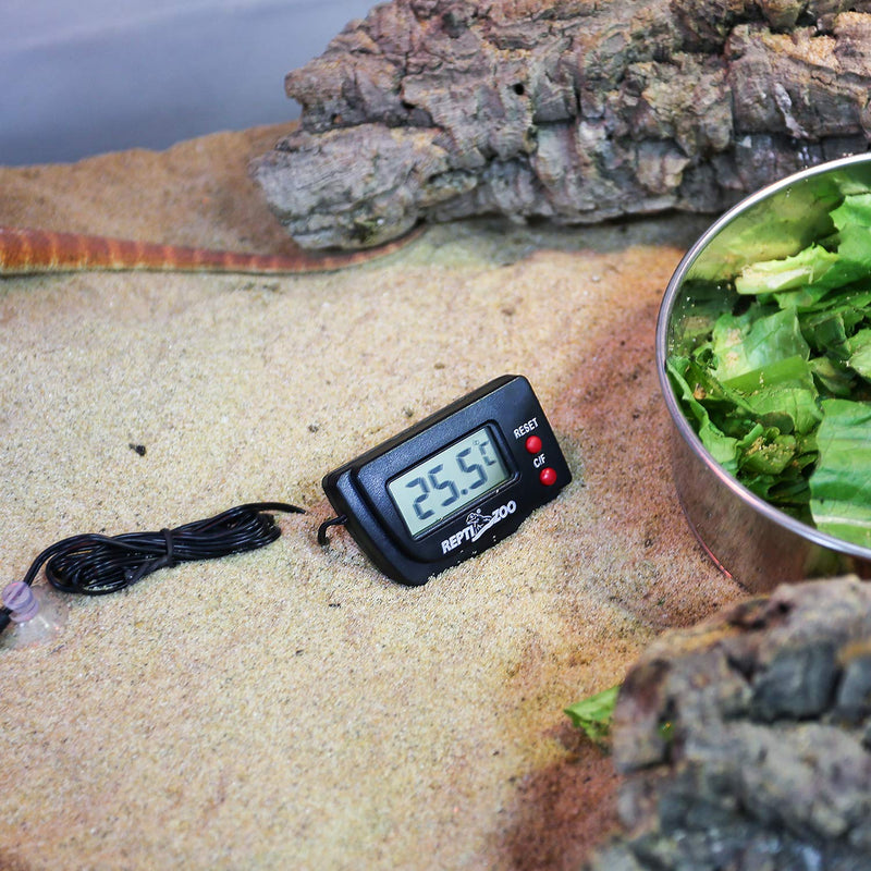 [Australia] - REPTI ZOO Digital Reptile Thermometer Hygrometer Temperature and Humidity Monitor for Reptile Enclosure Terrarium 