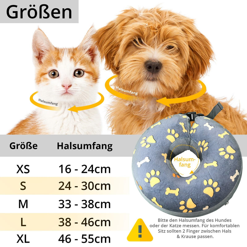 Neck collar for dogs and cats inflatable leak protection neck collar dog collar soft surgical collar XL OMH_Dog collar_XL - PawsPlanet Australia