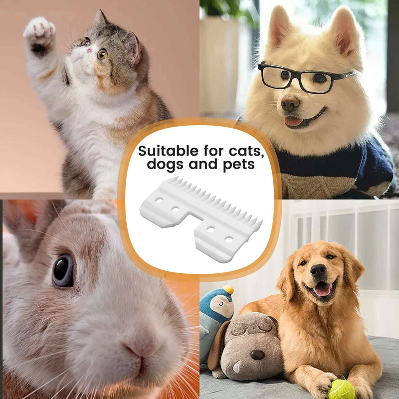 Benefischl 10 pieces/interchangeable ceramic 18 teeth pet ceramic clipper cutting knife for A5 series - PawsPlanet Australia