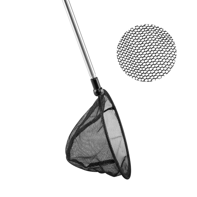 Filhome Telescopic Aquarium Fish Net, Fine Mesh Round Fish Net for Fish Tank with Extendable Long Handle 3.5 inch - PawsPlanet Australia