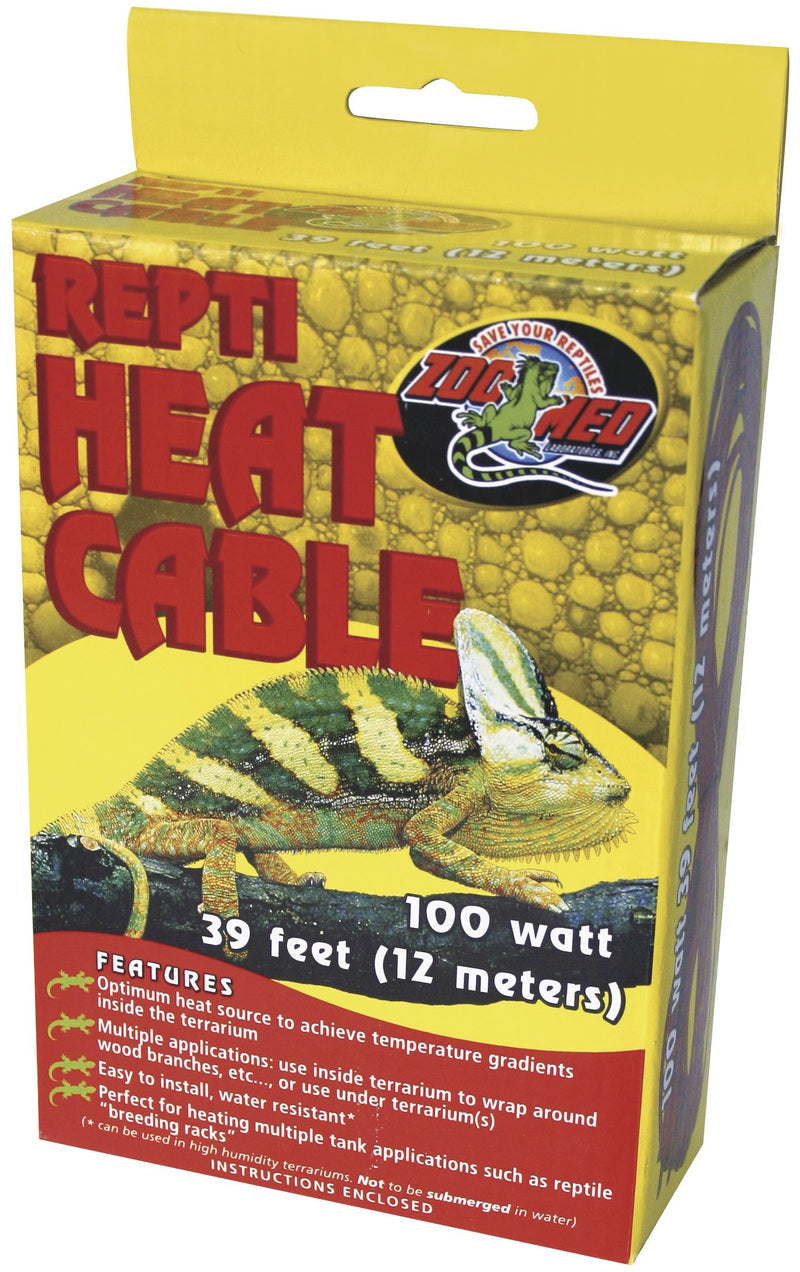 [Australia] - Zoo Med Reptile Heat Cable 100 Watts, 39-Feet 