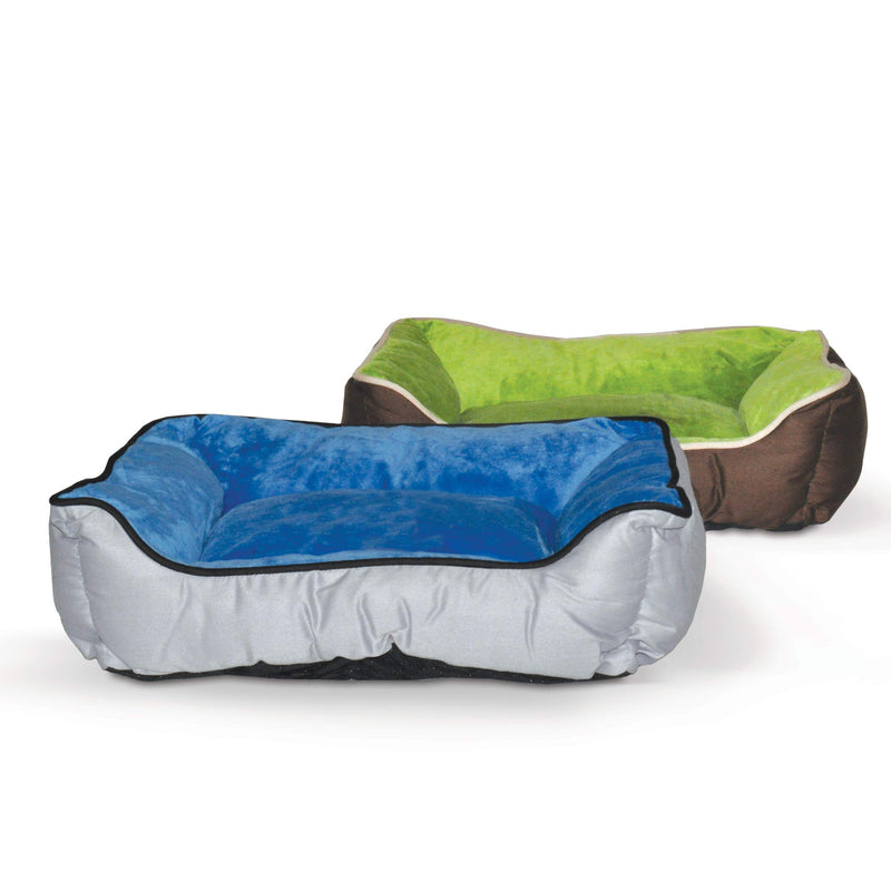 [Australia] - K&H Pet Products Self-Warming Lounge Sleeper Pet Bed Gray/Blue Standard Packaging 